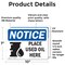 Signmission Place Used Oil Here, 10 in W x Rectangle, Vinyl Decal OS-2PACK-NS-D-710-L-16351 - alternate 6